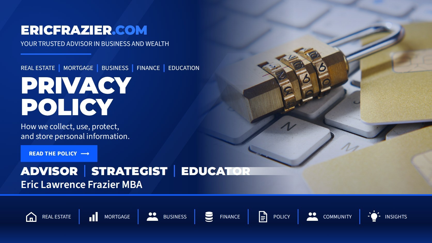 Privacy Policy — How we collect, use, protect, and store personal information.