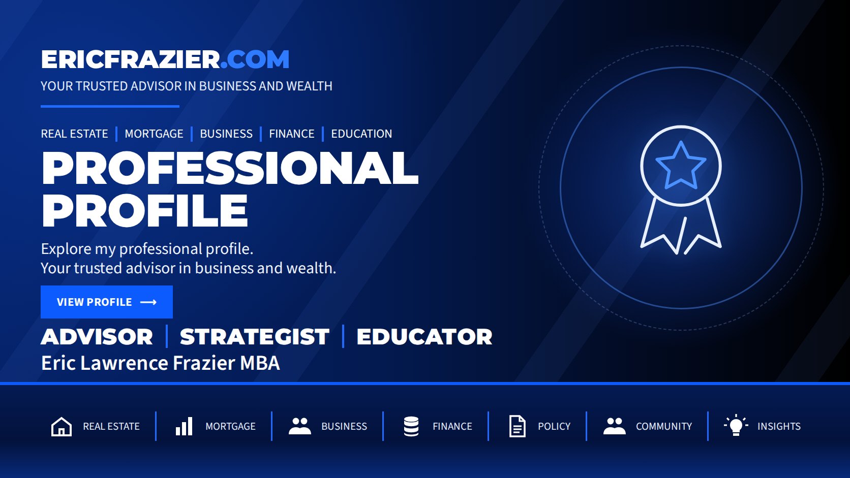 Professional Profile — Explore my professional profile. Your trusted advisor in business and wealth.