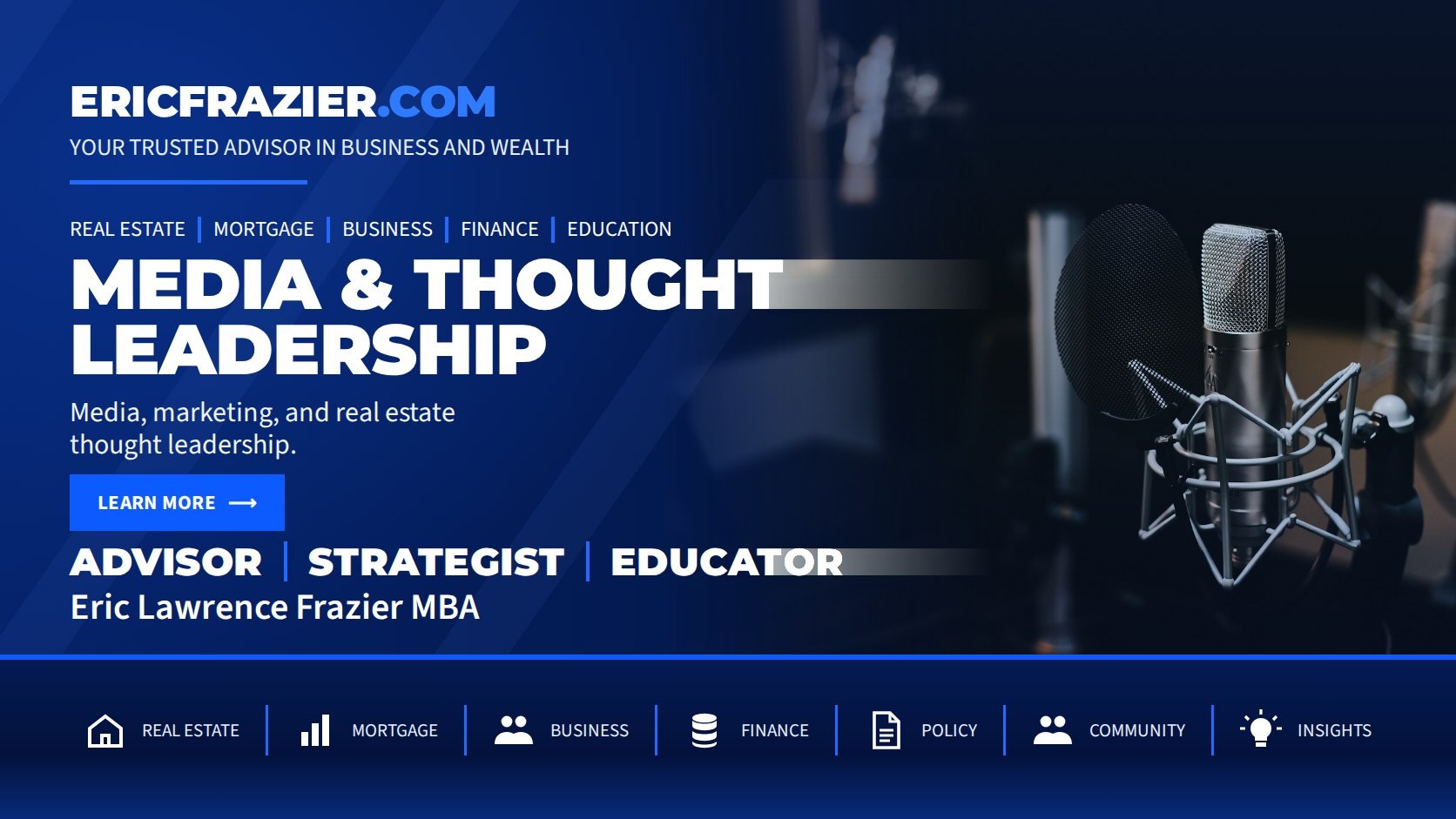 Media & Thought Leadership — Media, marketing, and real estate thought leadership.