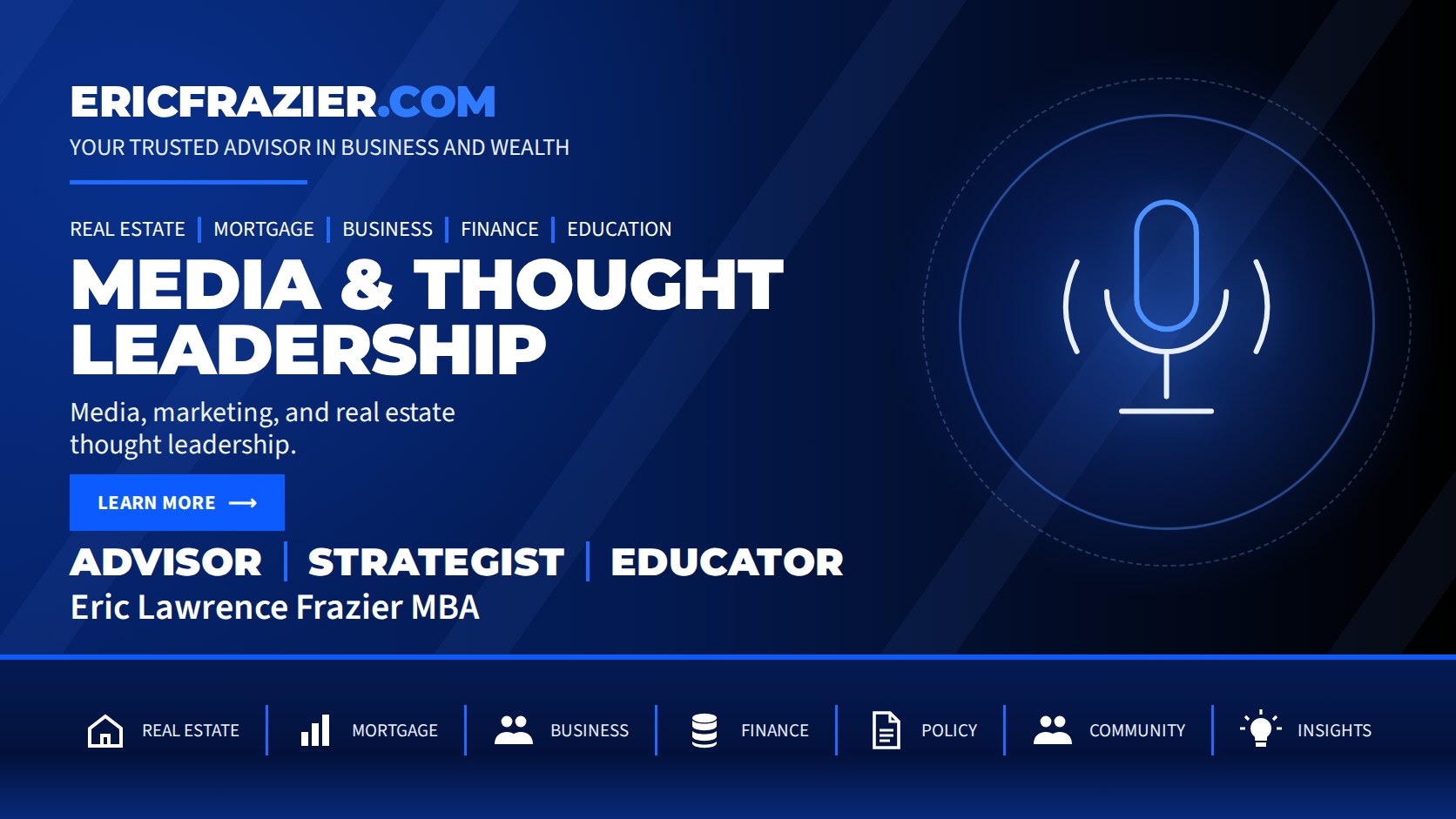 Media & Thought Leadership — Media, marketing, and real estate thought leadership.