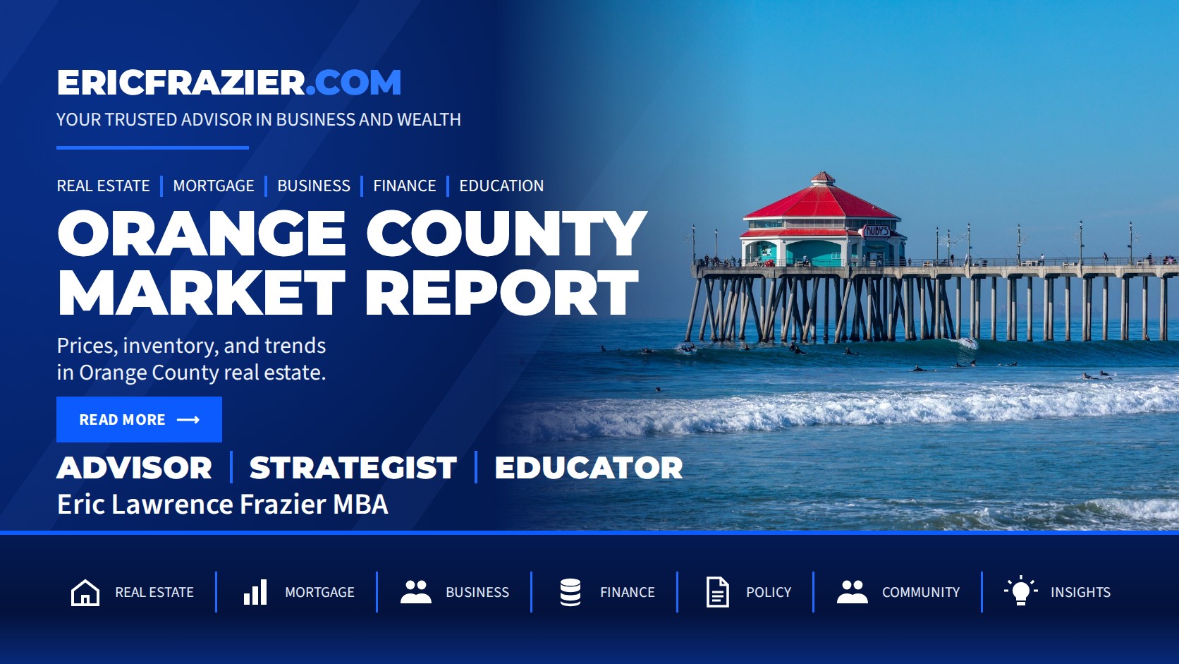 Orange County Market Report — Huntington Beach Pier.