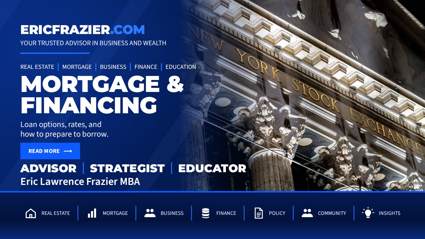 Mortgage & Financing — New York Stock Exchange.